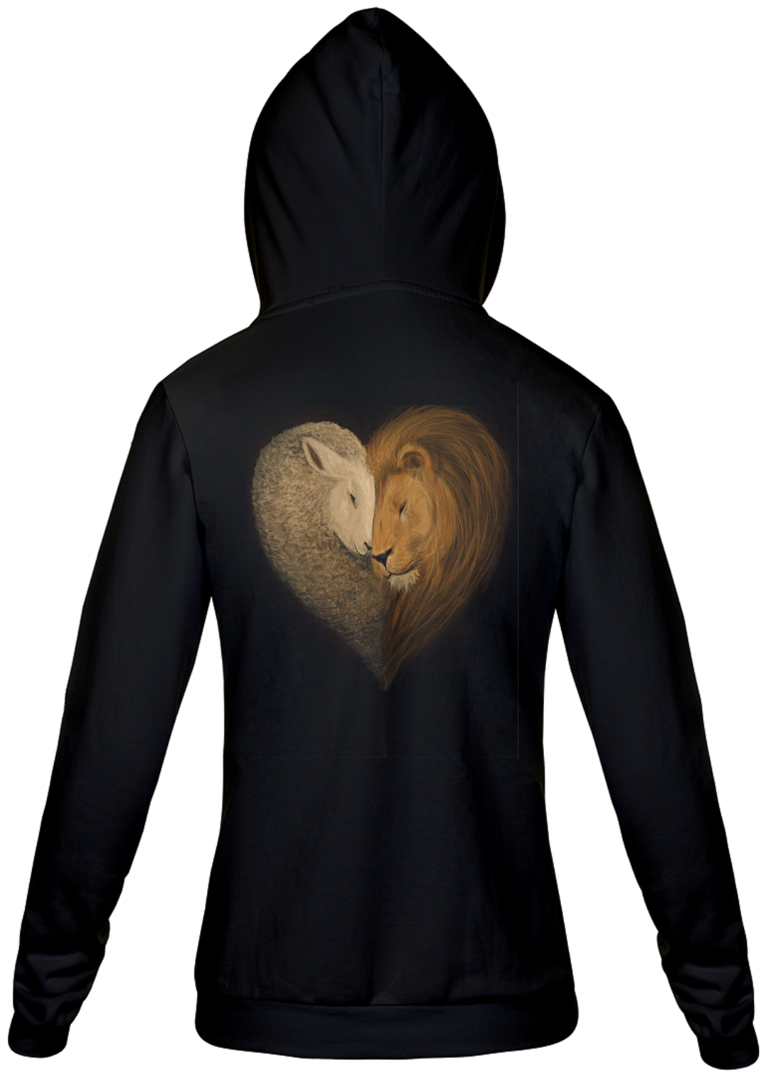 Nome do produto  MOLETOM CORAÇÃO  CORDEIRO E LEÃO 