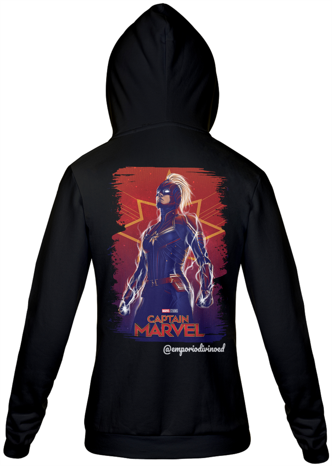 Nome do produto  MOLETOM FEMININO 'CAPITÃ MARVEL'