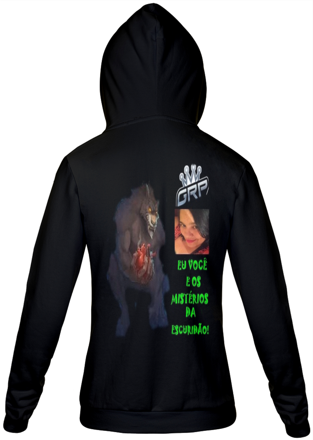 Nome do produto  MOLETON FEMININO DO CANAL EU VOCÊ E OS MISTÉRIOS DA ESCURDIÃO.