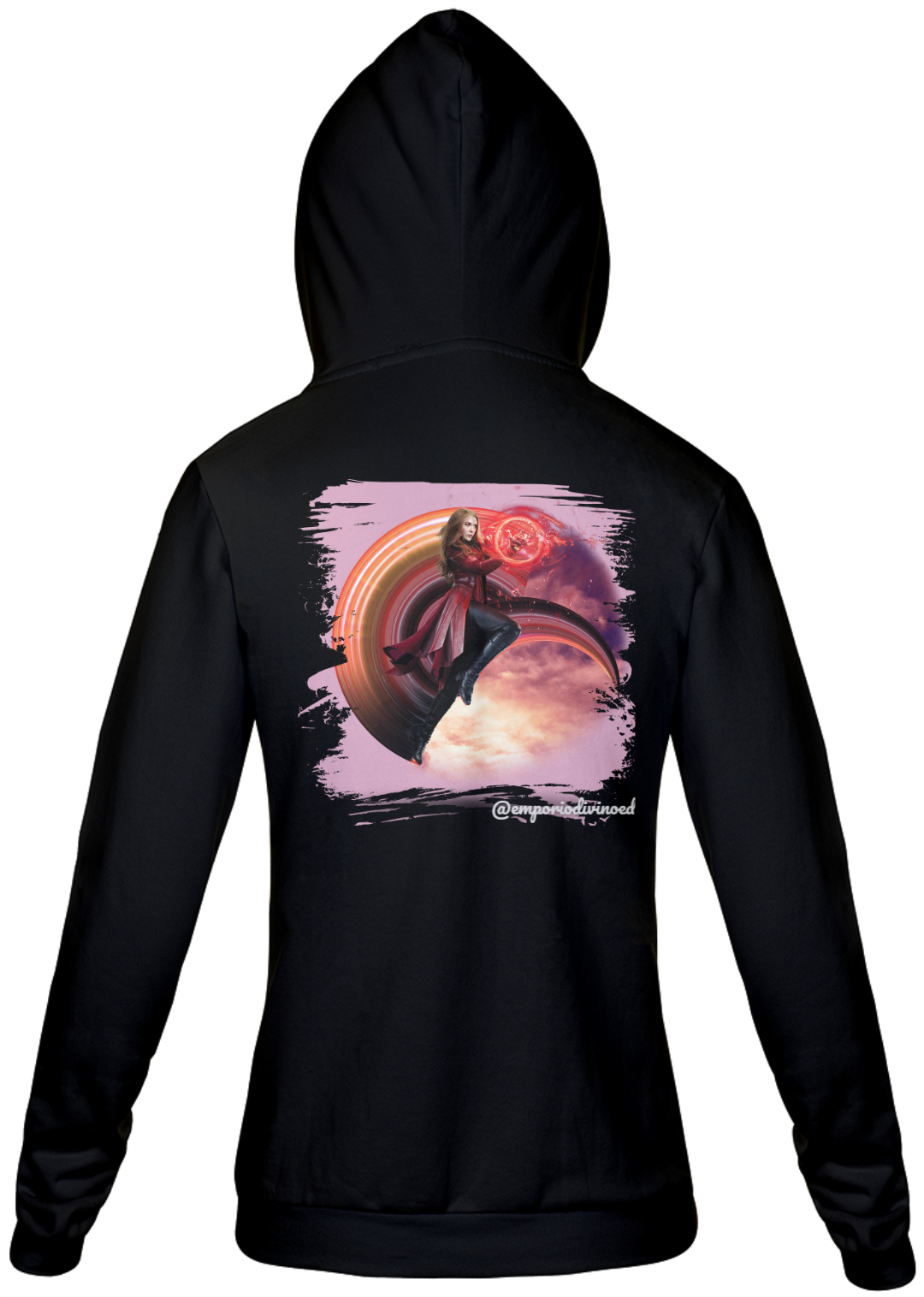 Nome do produto  MOLETOM FEMININO 'FEITICEIRA ESCARLATE'