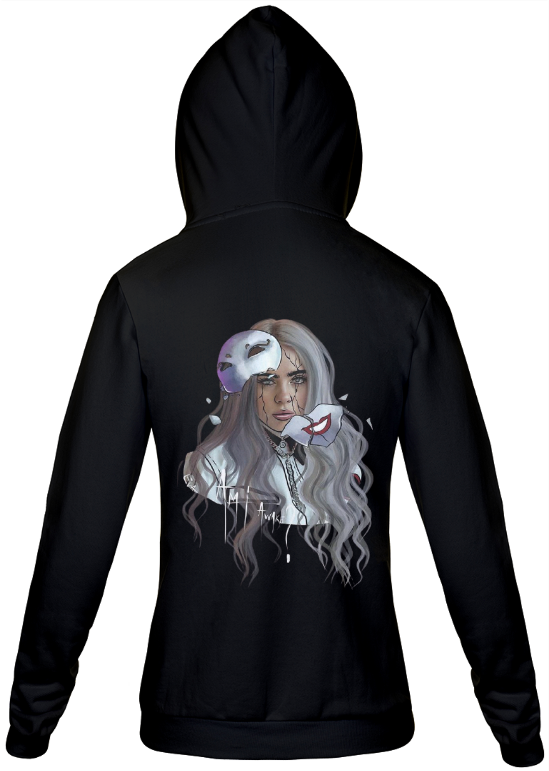 Nome do produto:  Moletom Feminino Billie Eilish Capuz em Algodão 