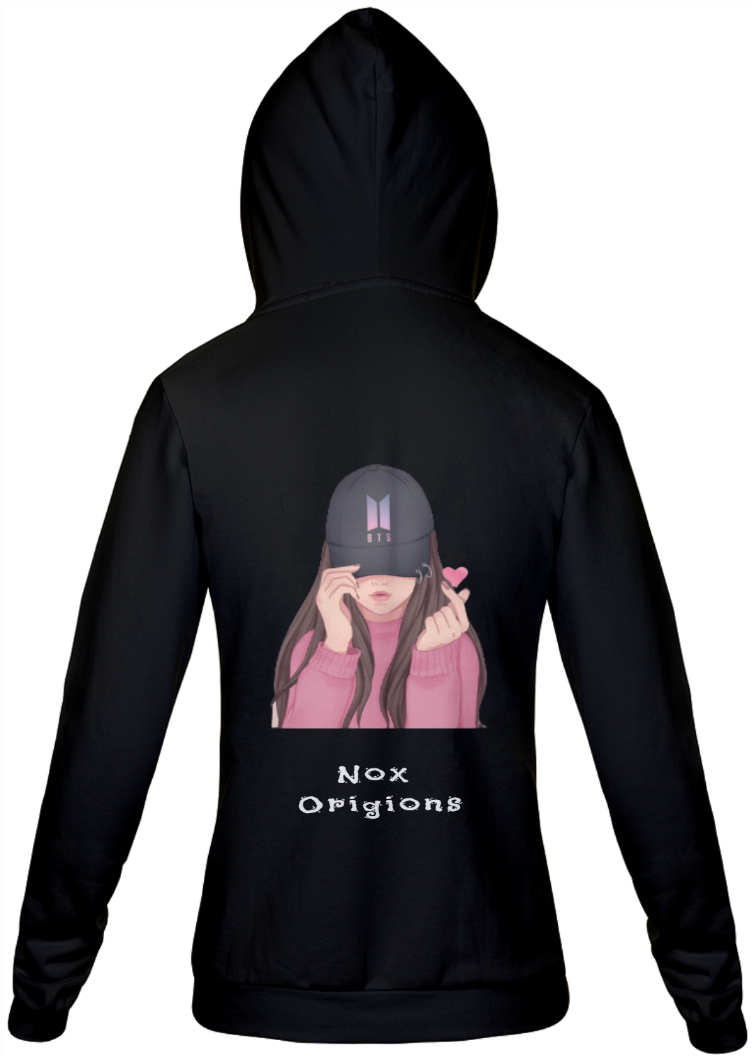 Nome do produto  Moletom Feminino, BTS - Nox