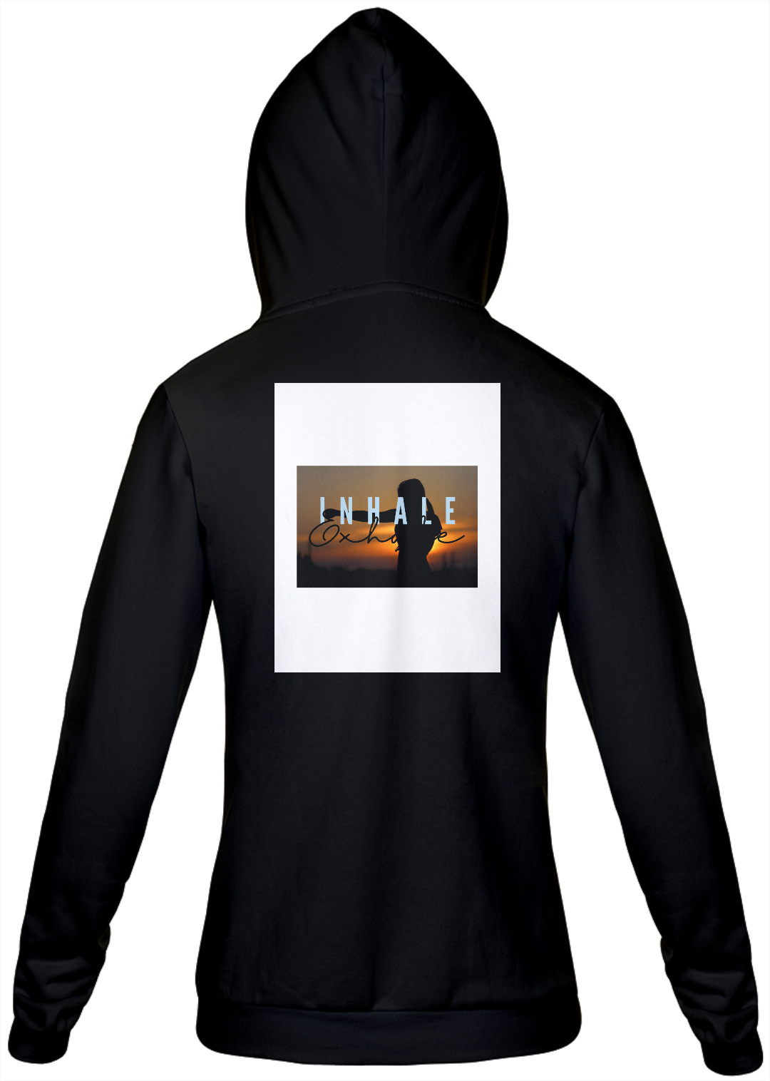 Blusa de capuz preta feminina !