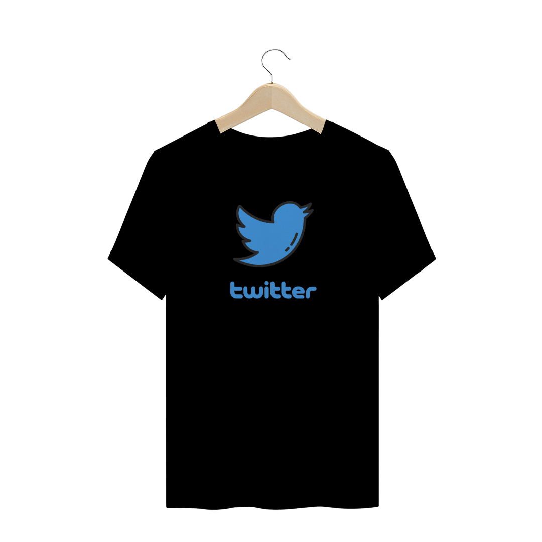 Nome do produto  Camiseta Twitter - Preta
