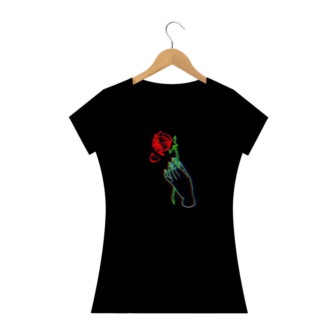 Nome do produto  Camiseta F hand with rose 