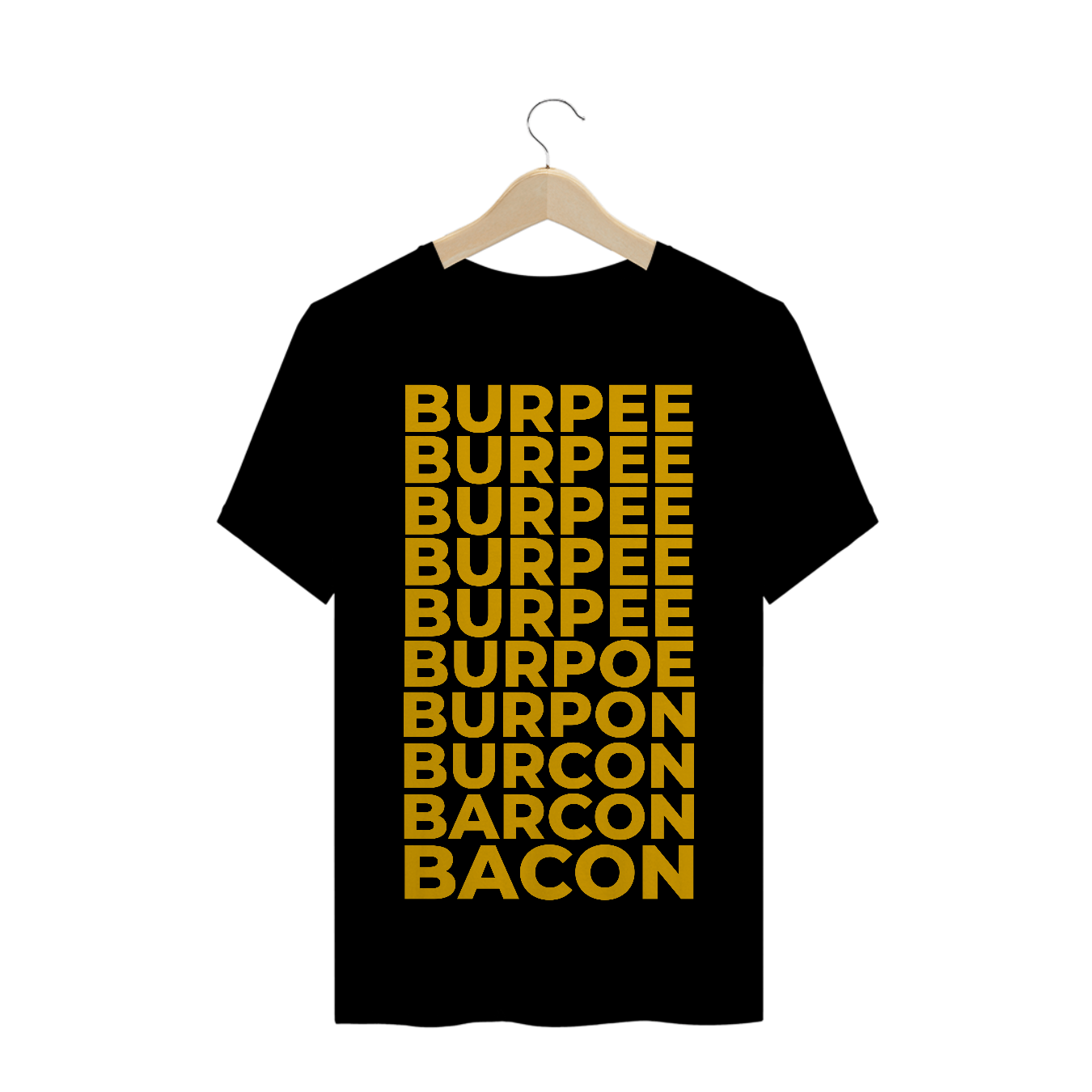 Nome do produto: CAMISETA CROSSFIT BACON BURPEE