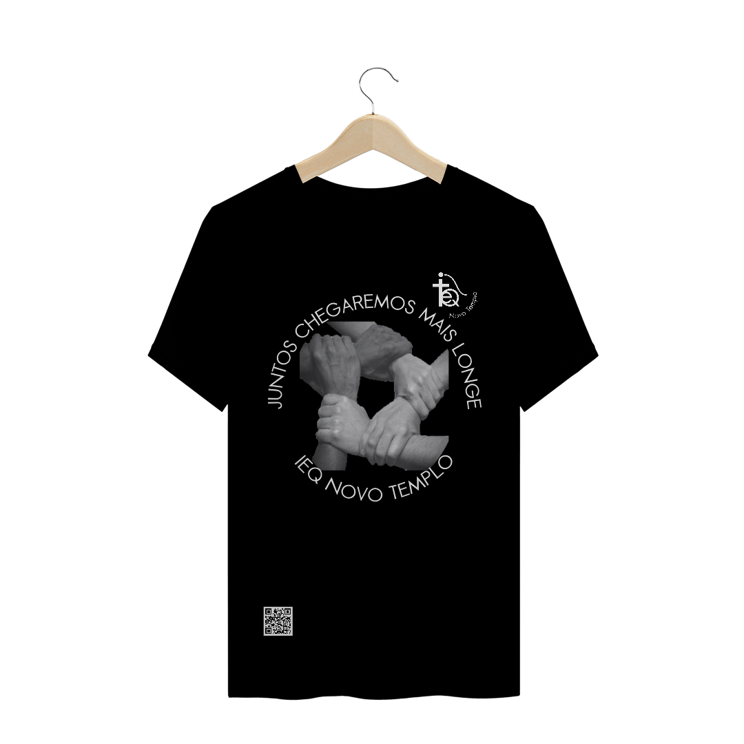 Nome do produto  T-SHIRT QUALITY - IEQ Novo Templo - Juntos chegaremos mais longe