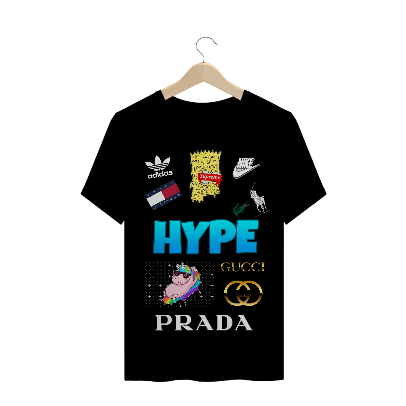 Nome do produto: Blusa hypada ,quer ter muito hype com pouca grana,compre esta camiseta que tem os melhores hype em uma só 