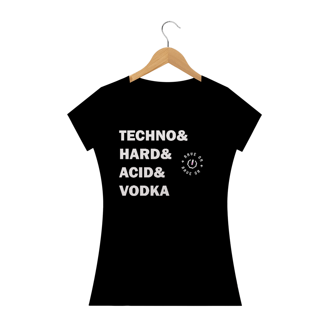 Nome do produto  Baby look Techno and Acid - Rave ON