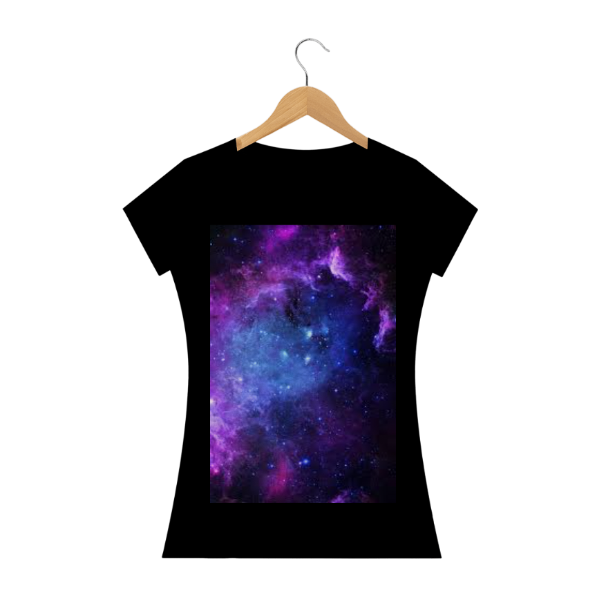 Nome do produto  Camiseta feminina galaxia