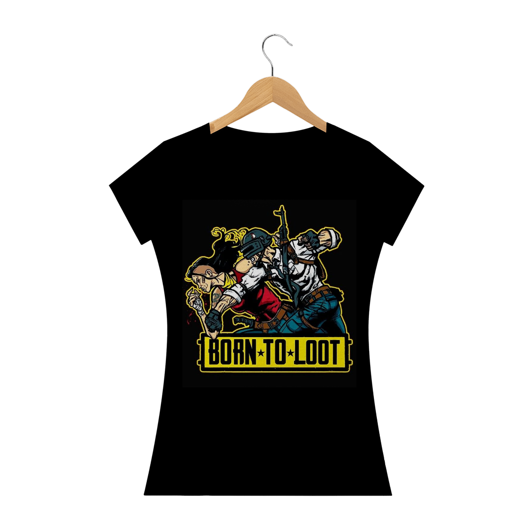 Nome do produto  Camisa Fem. PUBG BURN TO LOOT