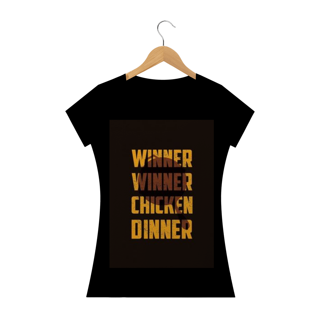 Nome do produto  Camisa Fem. PUBG CHICKEN DINNER