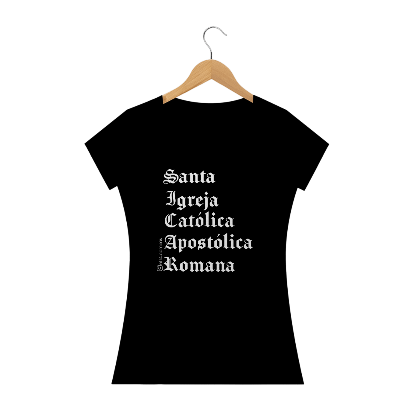 Nome do produto  Santa Igreja Católica Apostólica Romana (preta babylong)