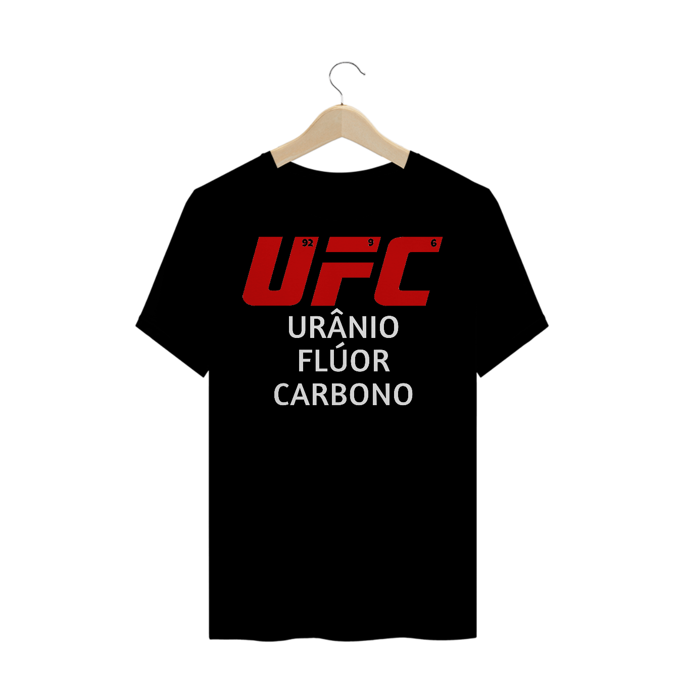 Nome do produto  Camisa Urânio, Flúor e Carbono (UFC) Preto/ Azul Marinho