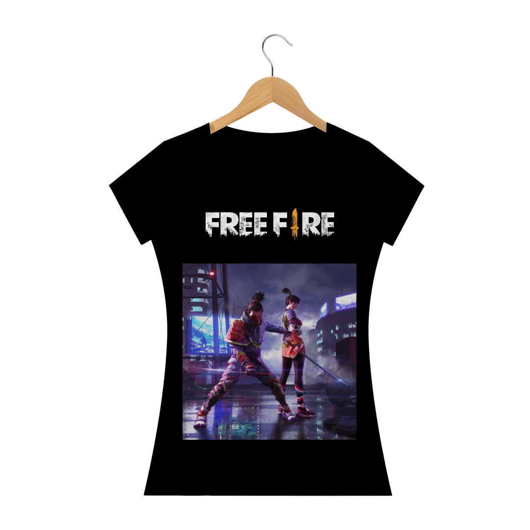 Nome do produto  Camiseta Camisa Long Free Fire Feminina