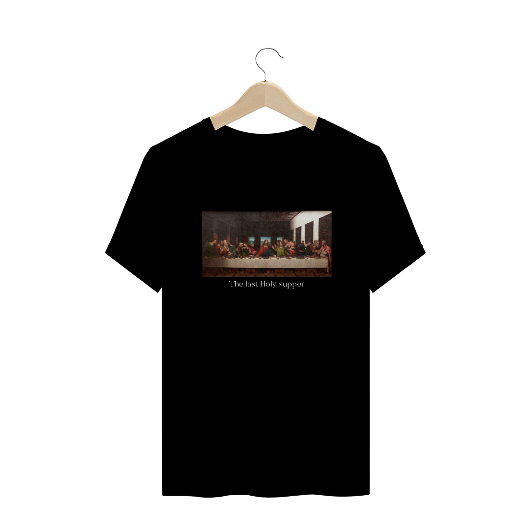 Nome do produto  Camiseta The Last Holy Supper | Quality | Manga Curta | Estampada | Preta