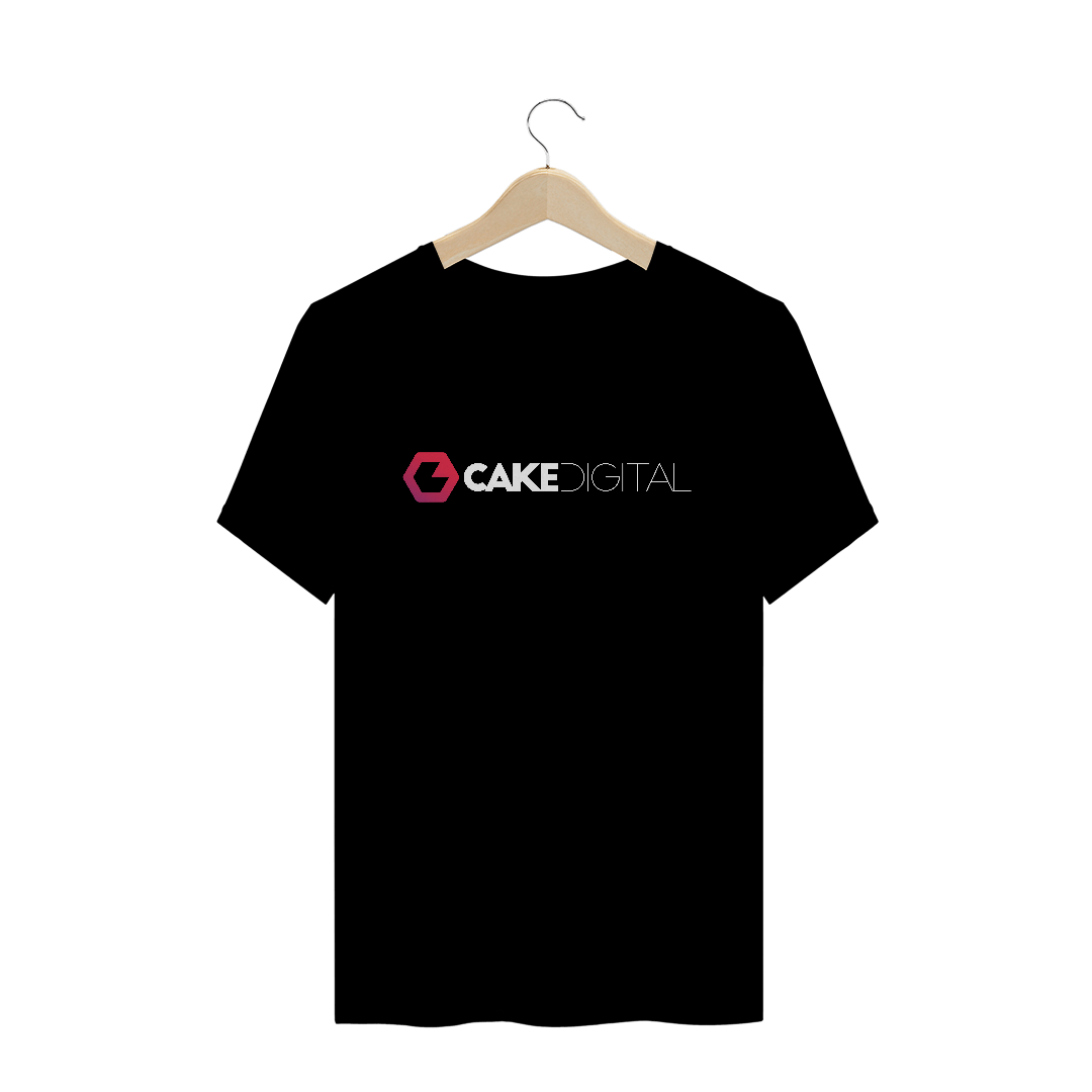 Nome do produto  Camiseta Preta Cake Branco e colorido