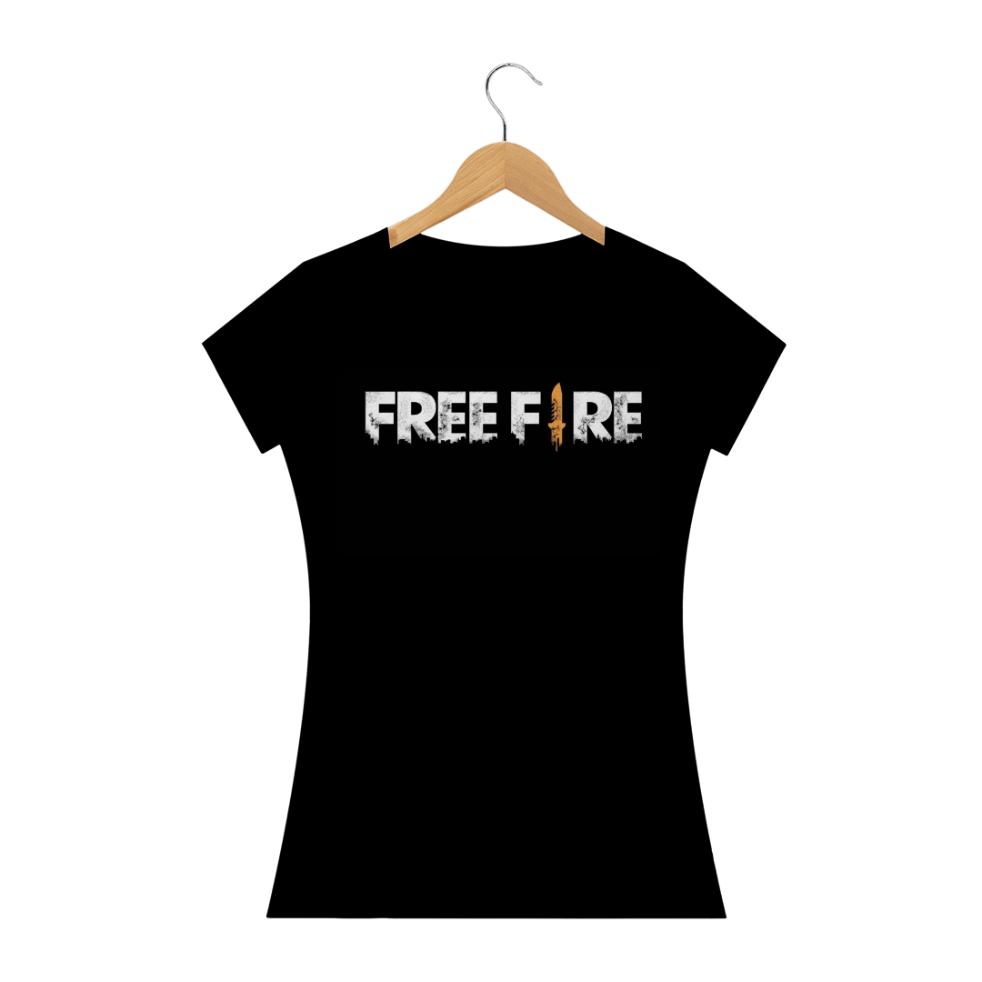 Nome do produto  camisa free fire preta feminina