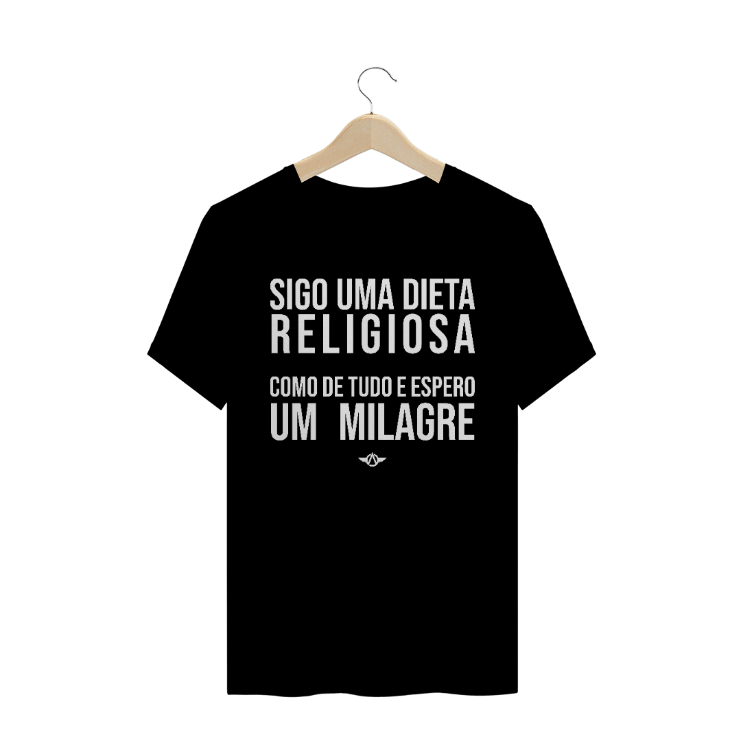 Nome do produto  Camiseta Dieta Religiosa Escura