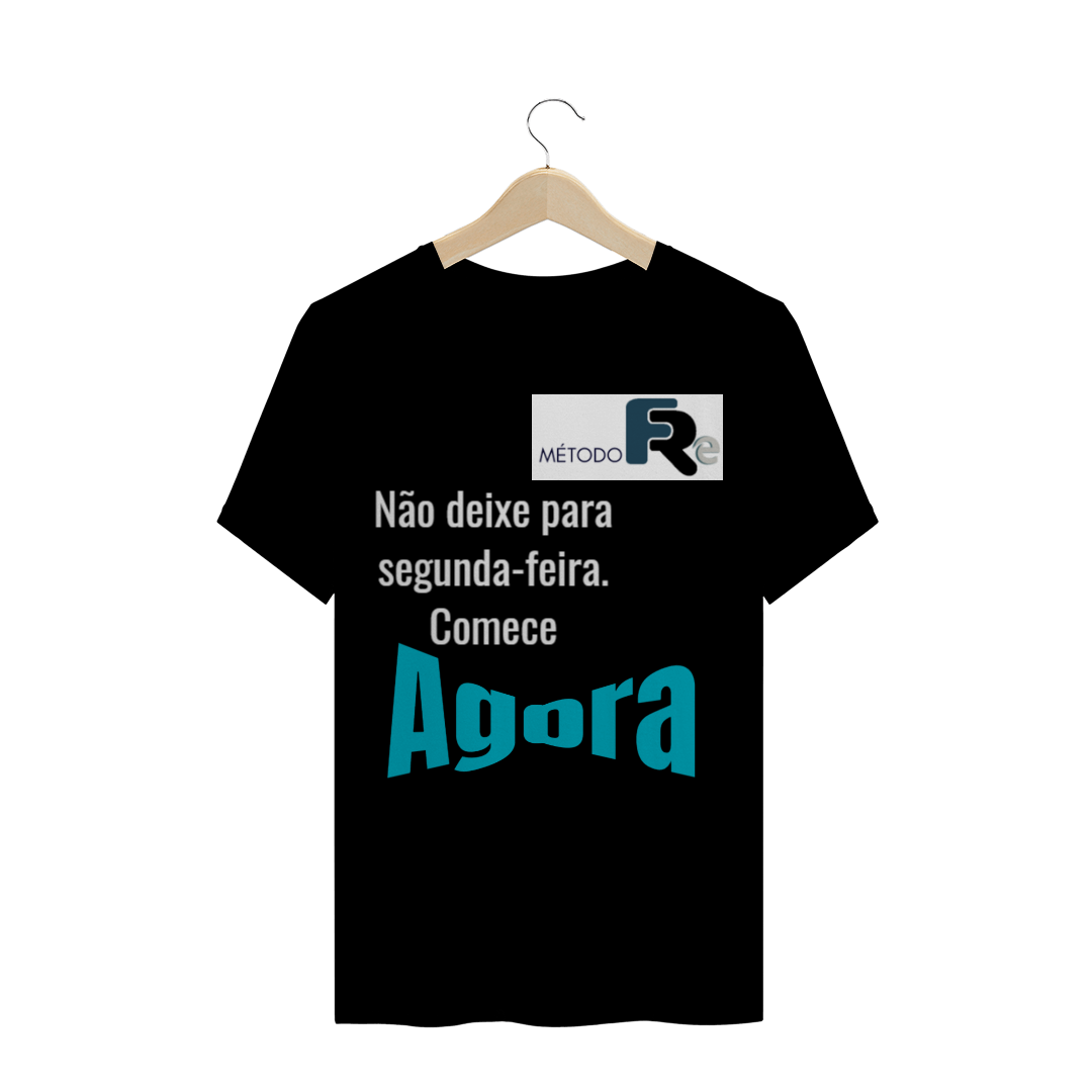 Nome do produto  Camisa Masc Comece Agora - Preta