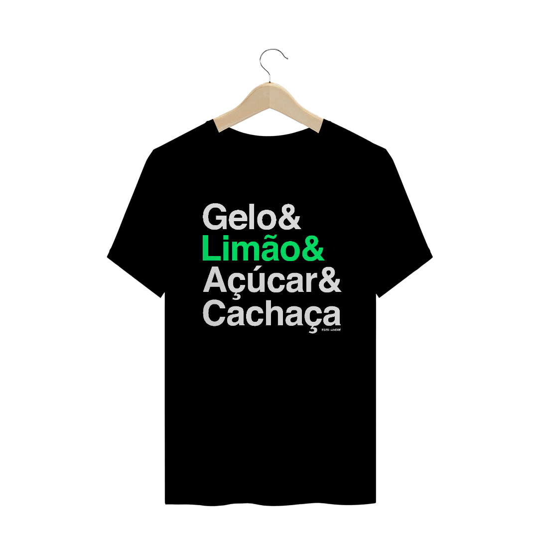 Nome do produto  T-shirt Masculina - Gelo & Limão - Escura