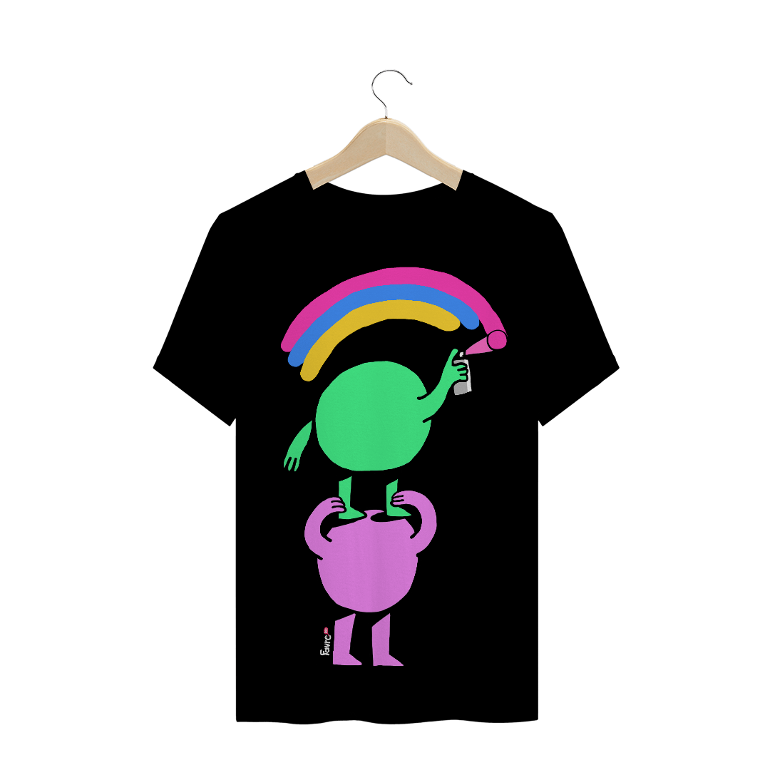 Nome do produto  Rainbow | Preta | T-shirt