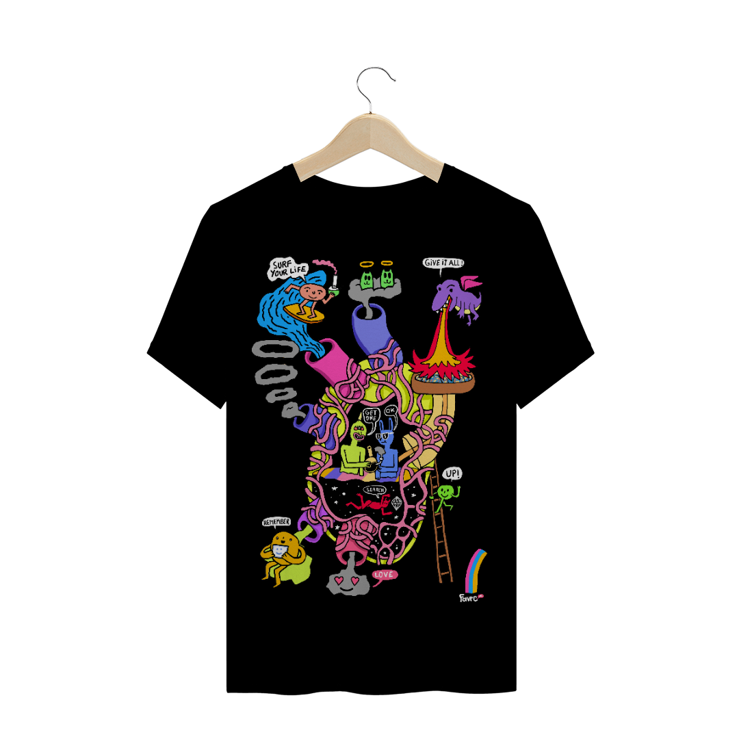 Nome do produto  Corazón | Preta | T-shirt