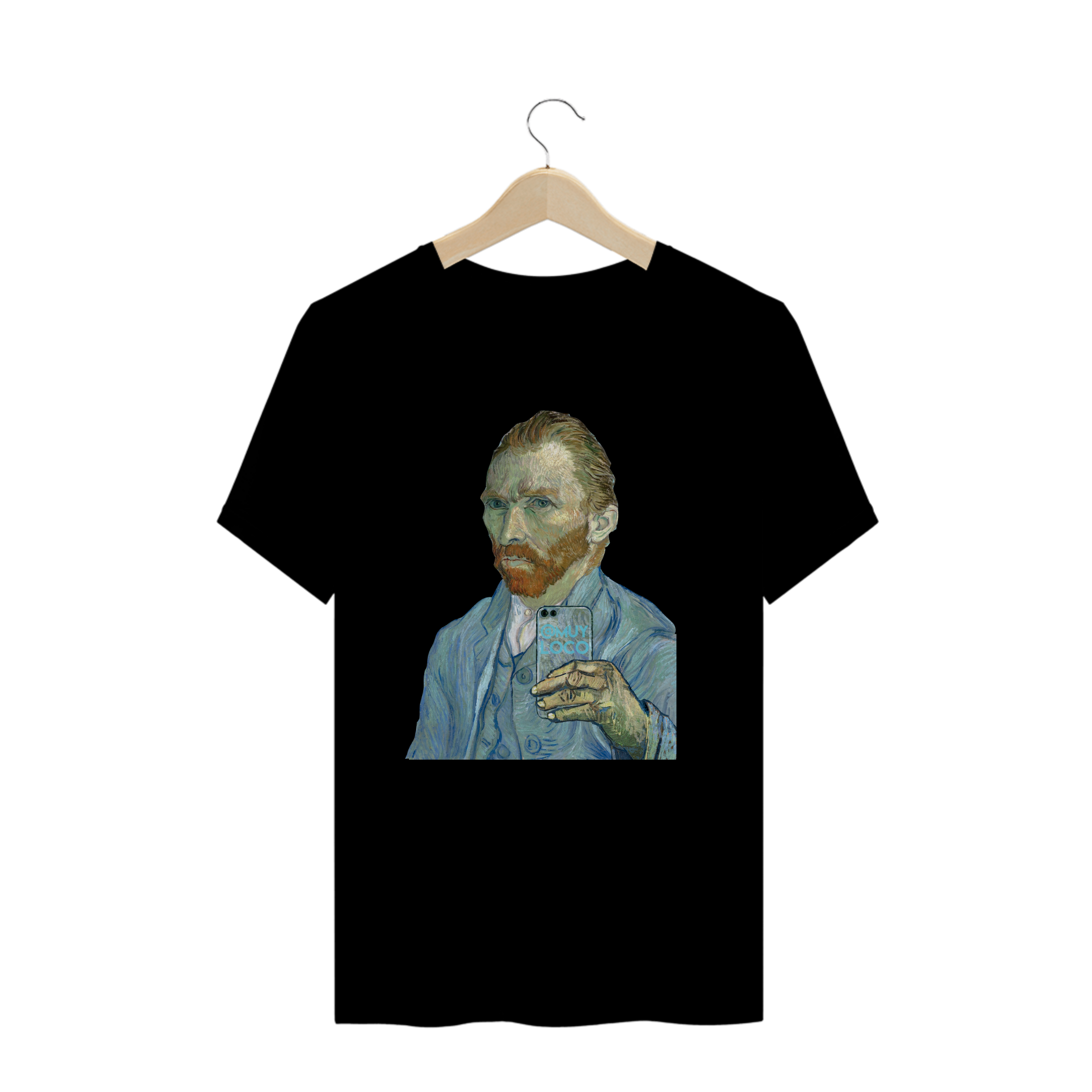Nome do produto  funny van gogh selfie tshirt