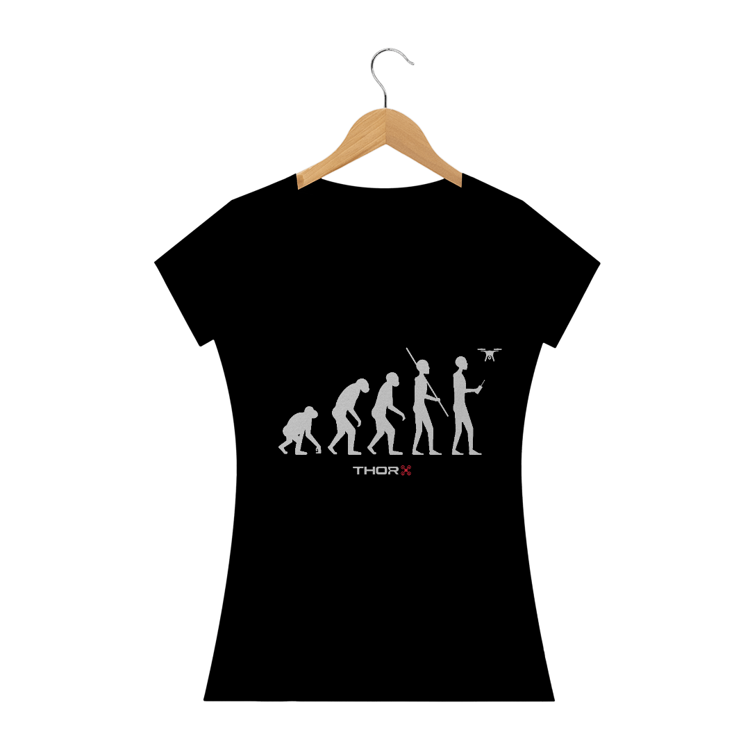 Nome do produto  CAMISETA EVOLUÇÃO HUMANA FEMININA PRETA