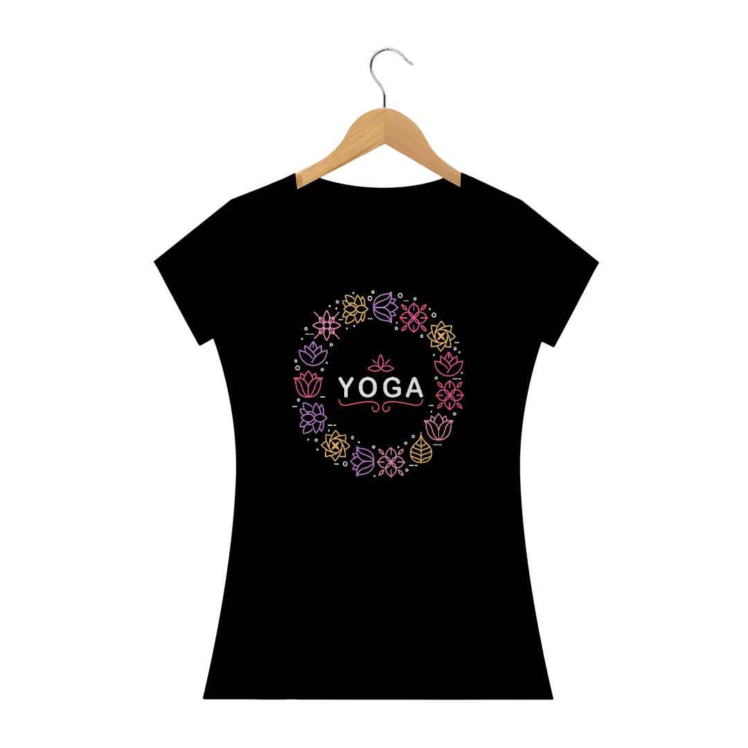 Nome do produto  CAMISETA BABYLOOK YOGA MANDALA
