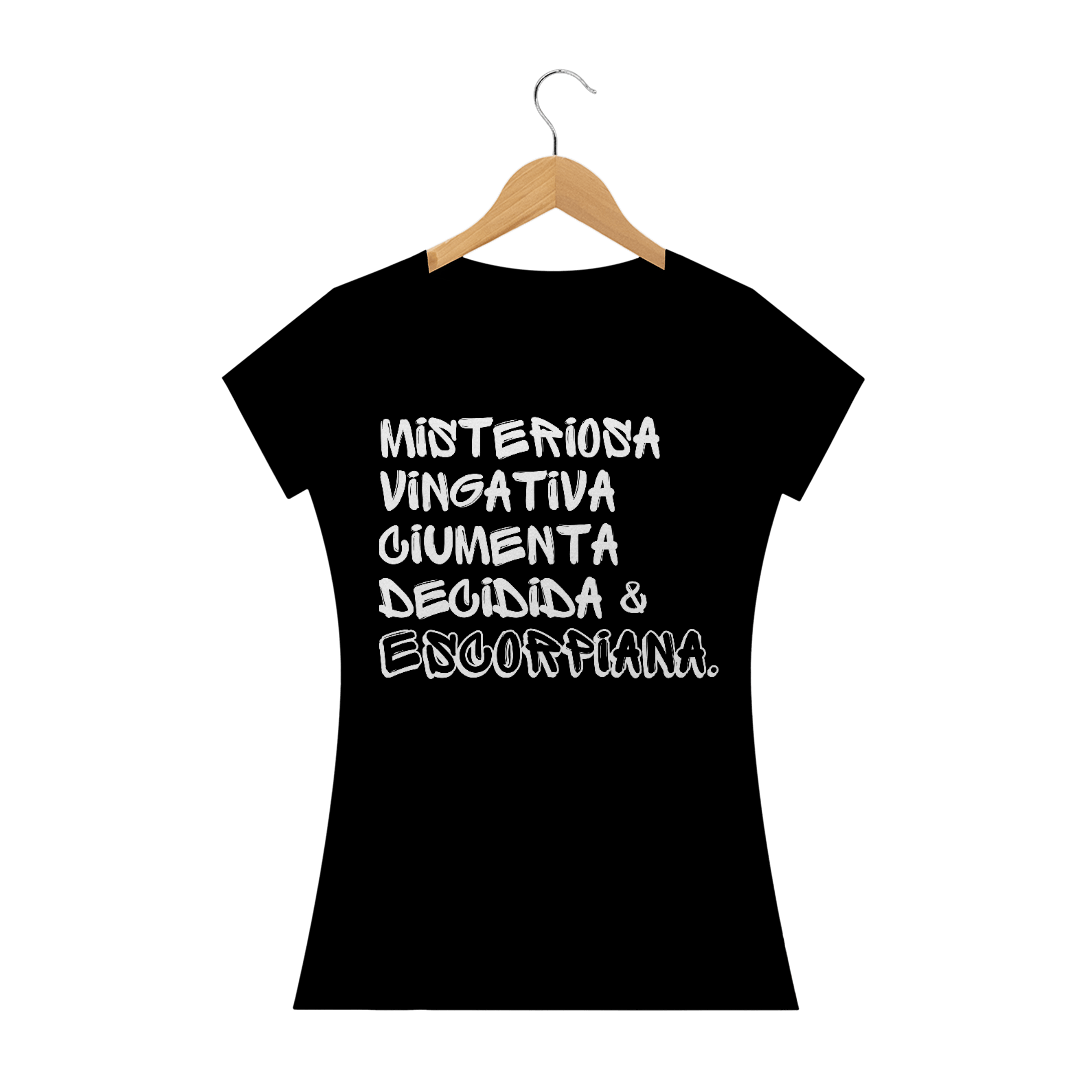 Nome do produto  BABY LOOK ESCORPIANA