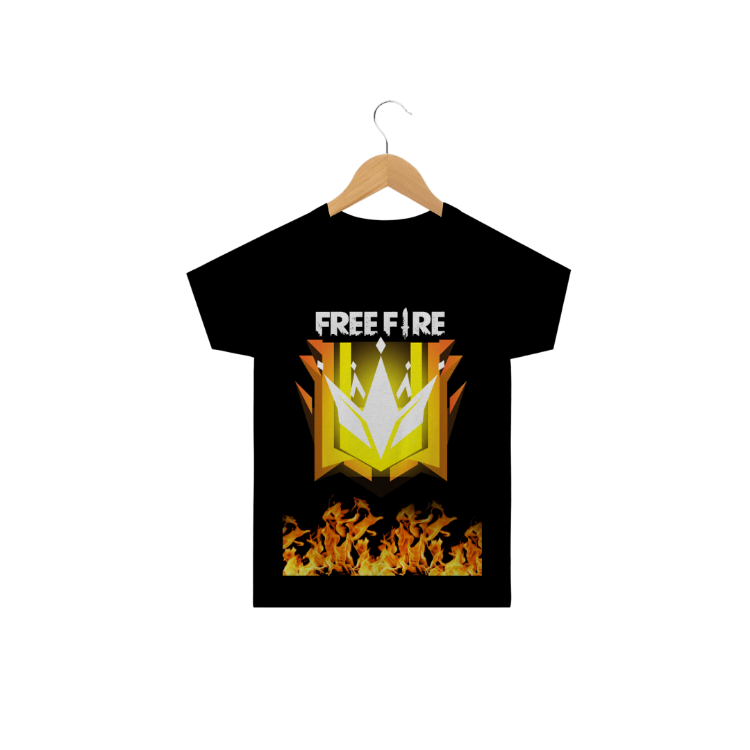 Nome do produto  Camiseta Infantil Free Fire