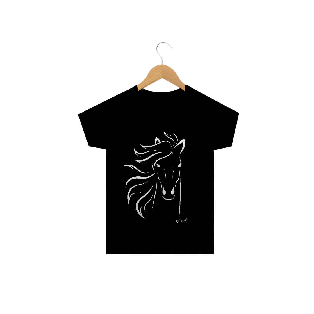 Nome do produto  Camiseta Infantil Cavalo