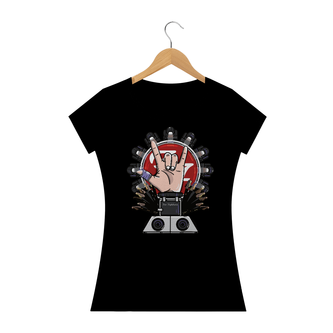 Nome do produto: Camiseta Feminina Foo Fighthers