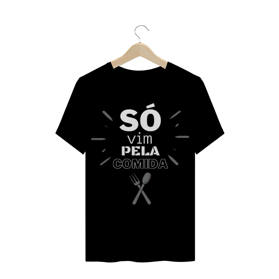 Nome do produto  Camiseta básica Yeshua Só vim pela comida 1