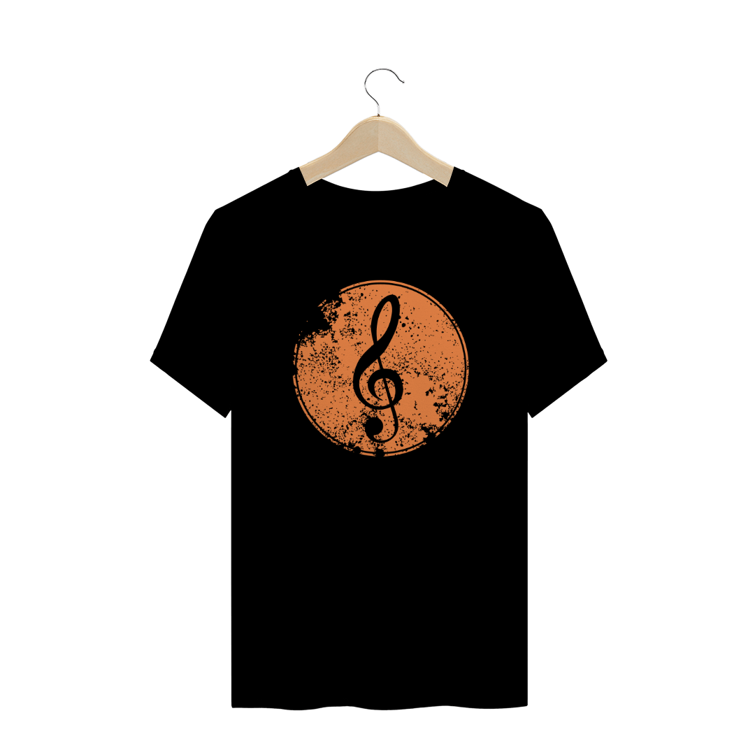 Nome do produto  Camiseta preta - Clave de sol