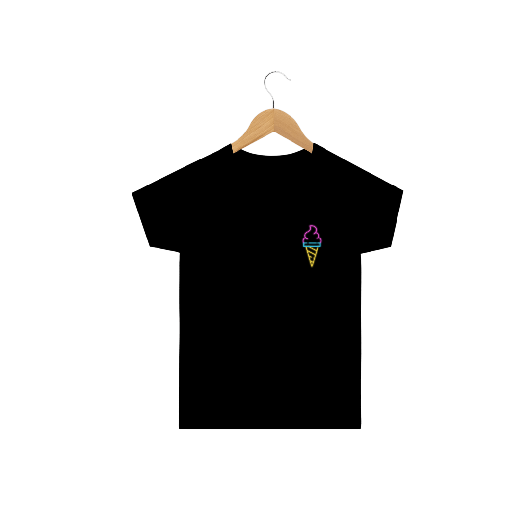 Nome do produto  Sorvete Neon - T-Shirt Infantil