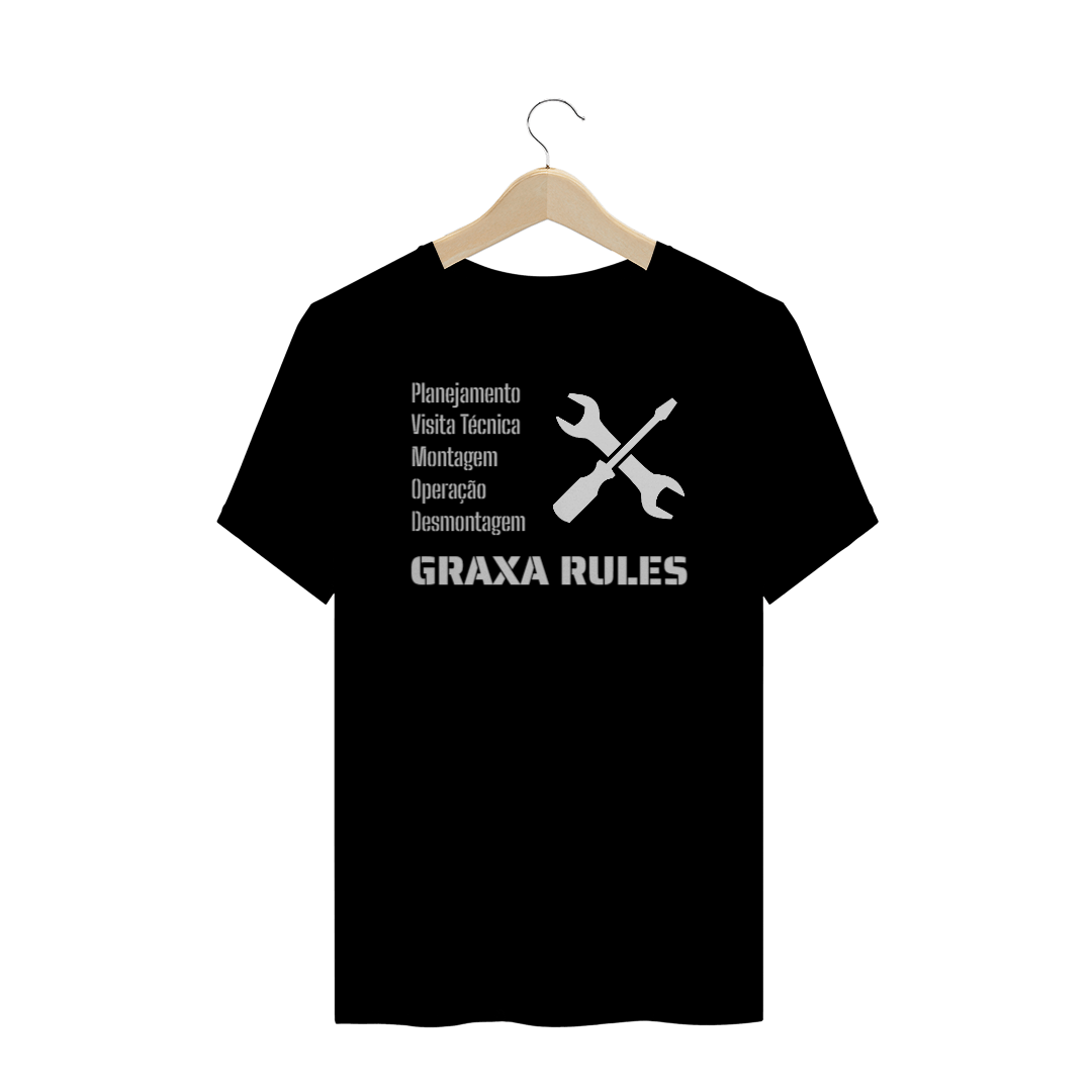 Nome do produto  Camiseta Masculina Graxa Rules