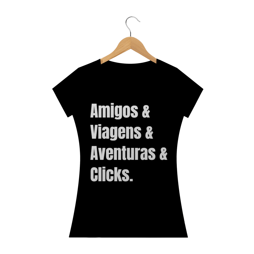 Nome do produto  Baby Look Amigos & mais cores