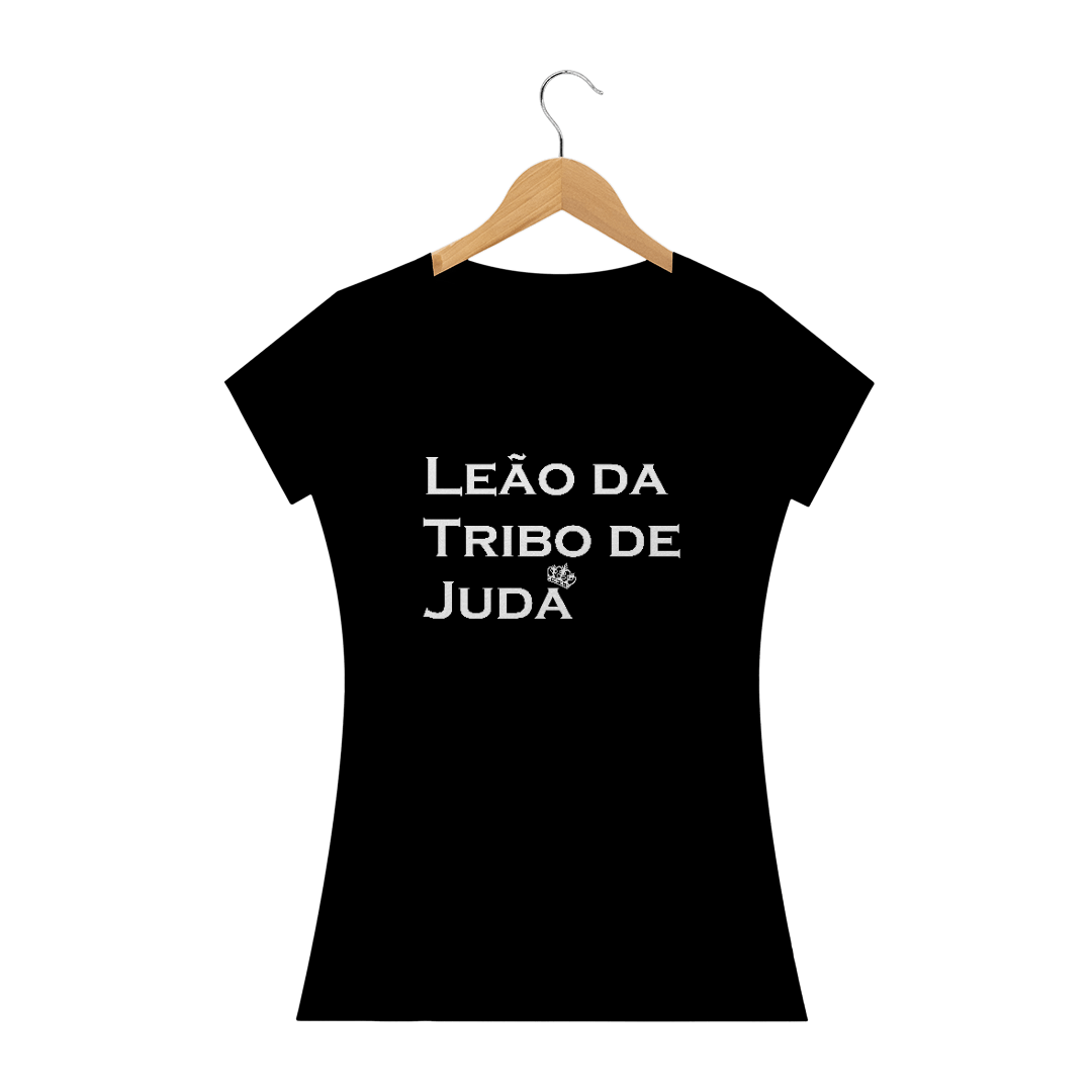 Nome do produto  Blusa Frase leão da tribo de Judá Baby Long Feminina 