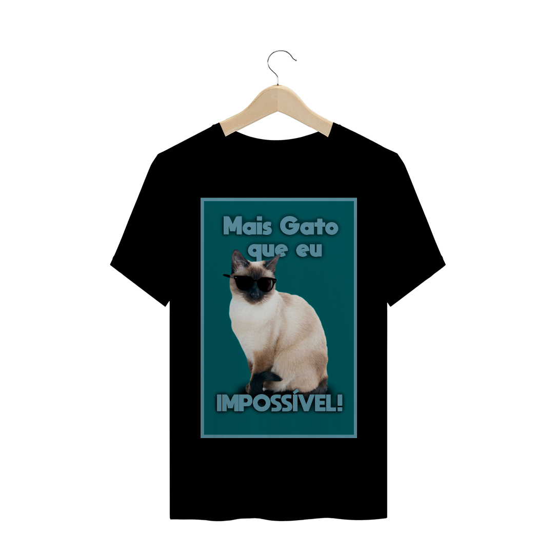 Nome do produto  Camiseta Sou Gato - Cômicas