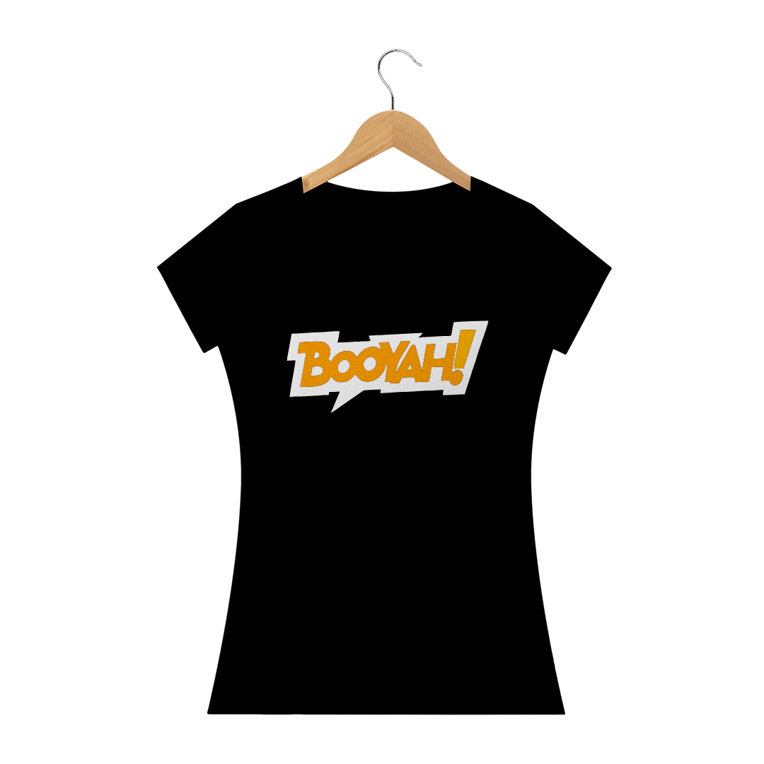 Nome do produto  Camiseta Feminina Booyah Preta