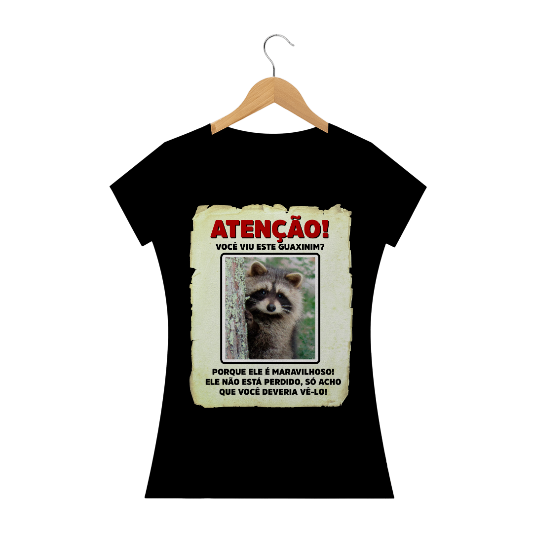 Nome do produto  Baby Look Atenção! Xinim Lindão! - Cômicas