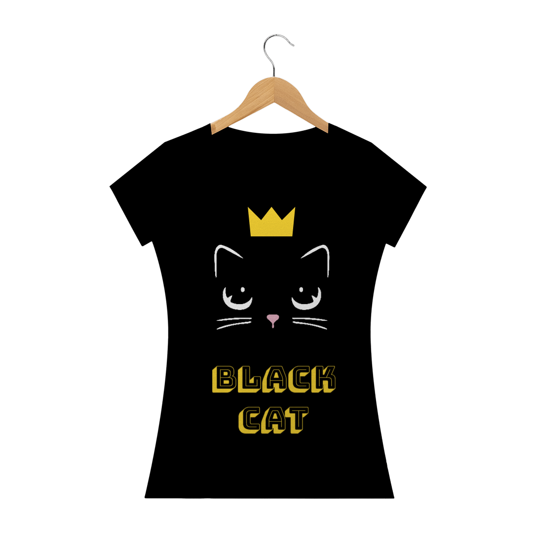 Nome do produto  Camiseta feminina black cat