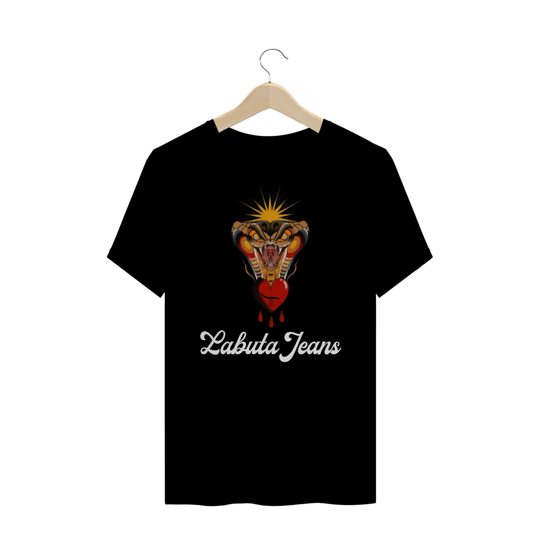 Nome do produto  Camiseta Labuta .preta - Snake old school (tattoo collection)