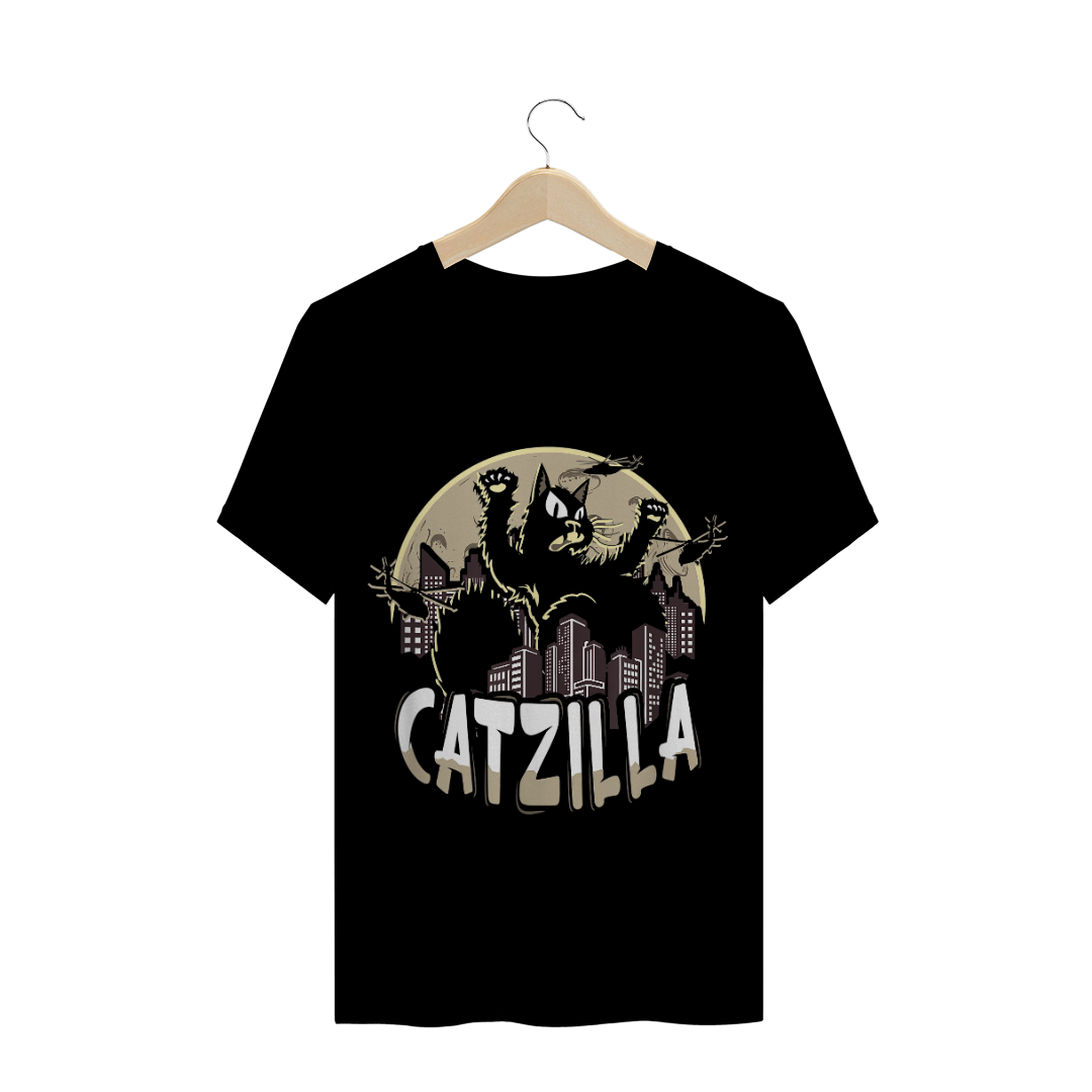 Nome do produto  Camiseta Catzilla 2.0 (gatos)