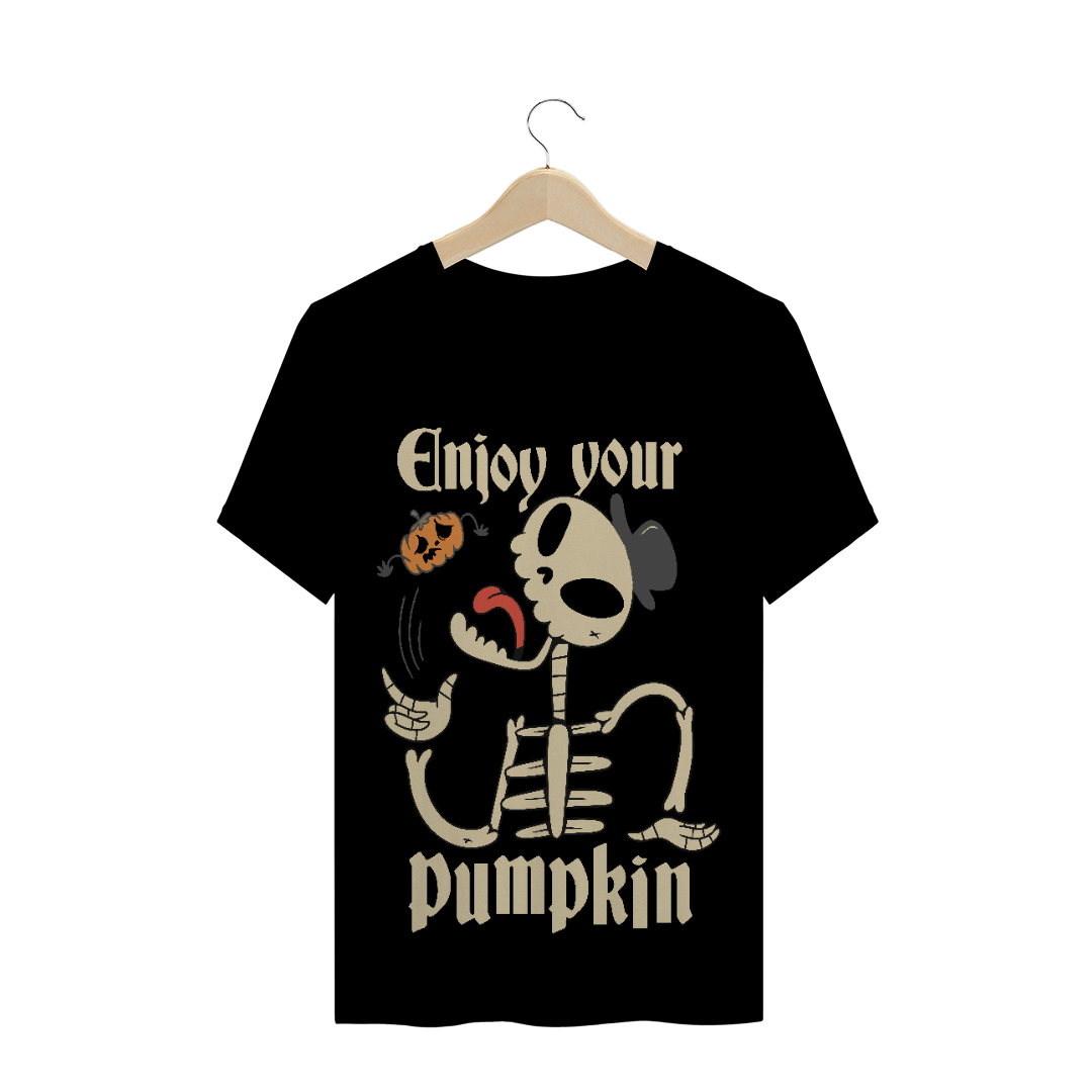 Nome do produto  Camiseta Enjoy you Pumpkin (caveiras)