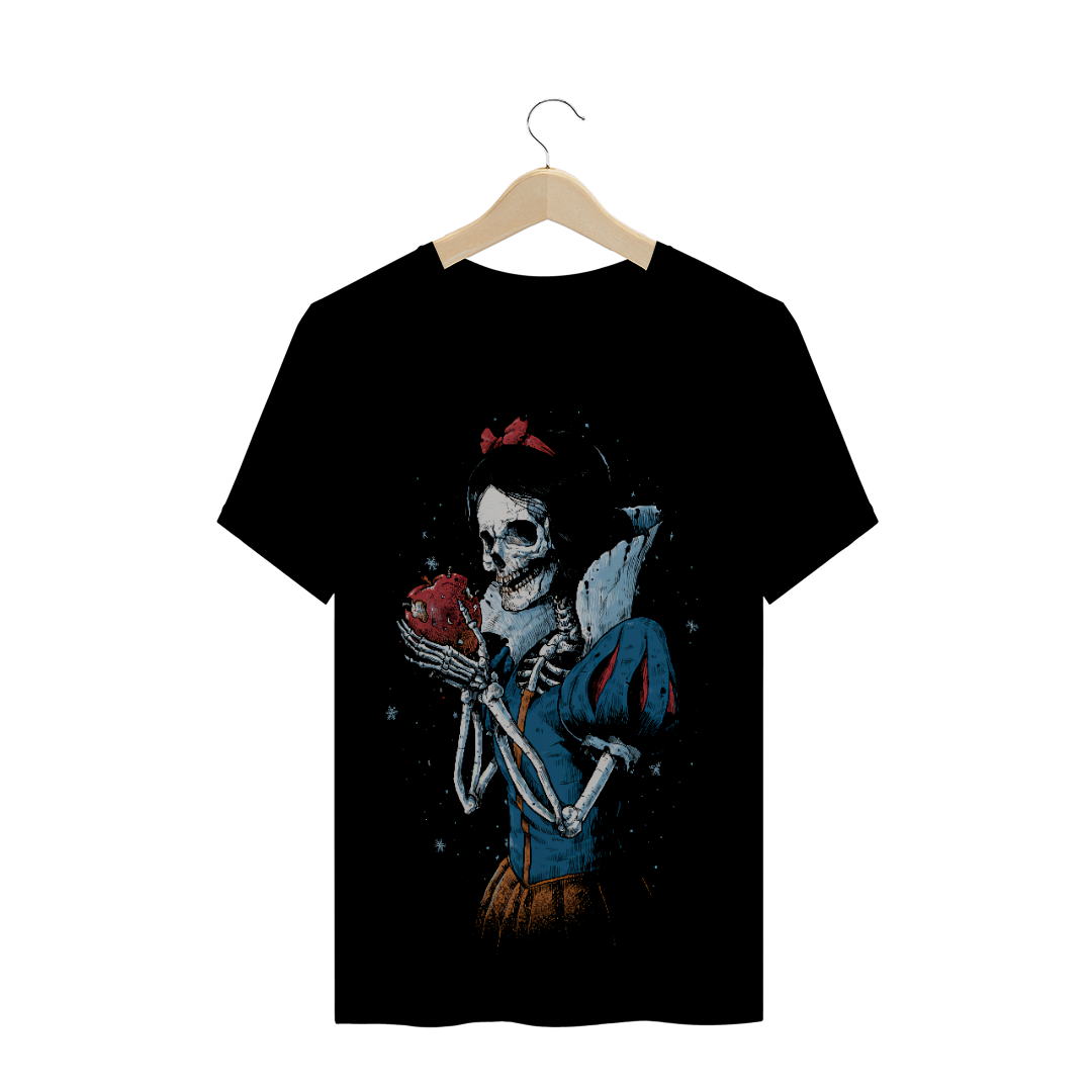 Nome do produto  Camiseta Branca de Neve Skull (caveiras)