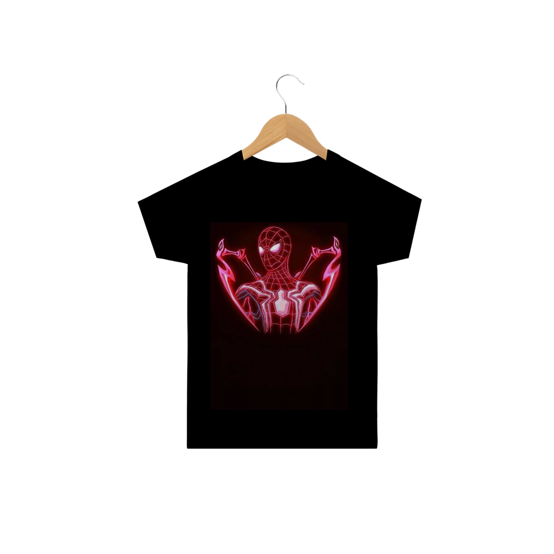 Nome do produto  Camisa infantil homem aranha/preta