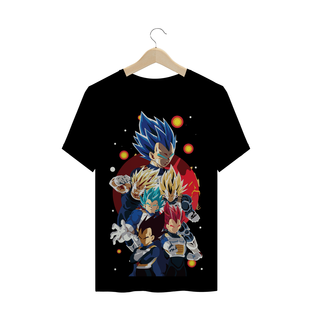 Nome do produto  Camiseta dragon ball Vegeta transformações